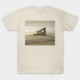 Misty Sunset Shipwreck - Oregon Coast T-Shirt